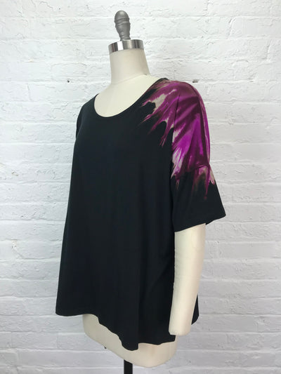 Grace Tunic in Golden Pink Crush Feather Aster