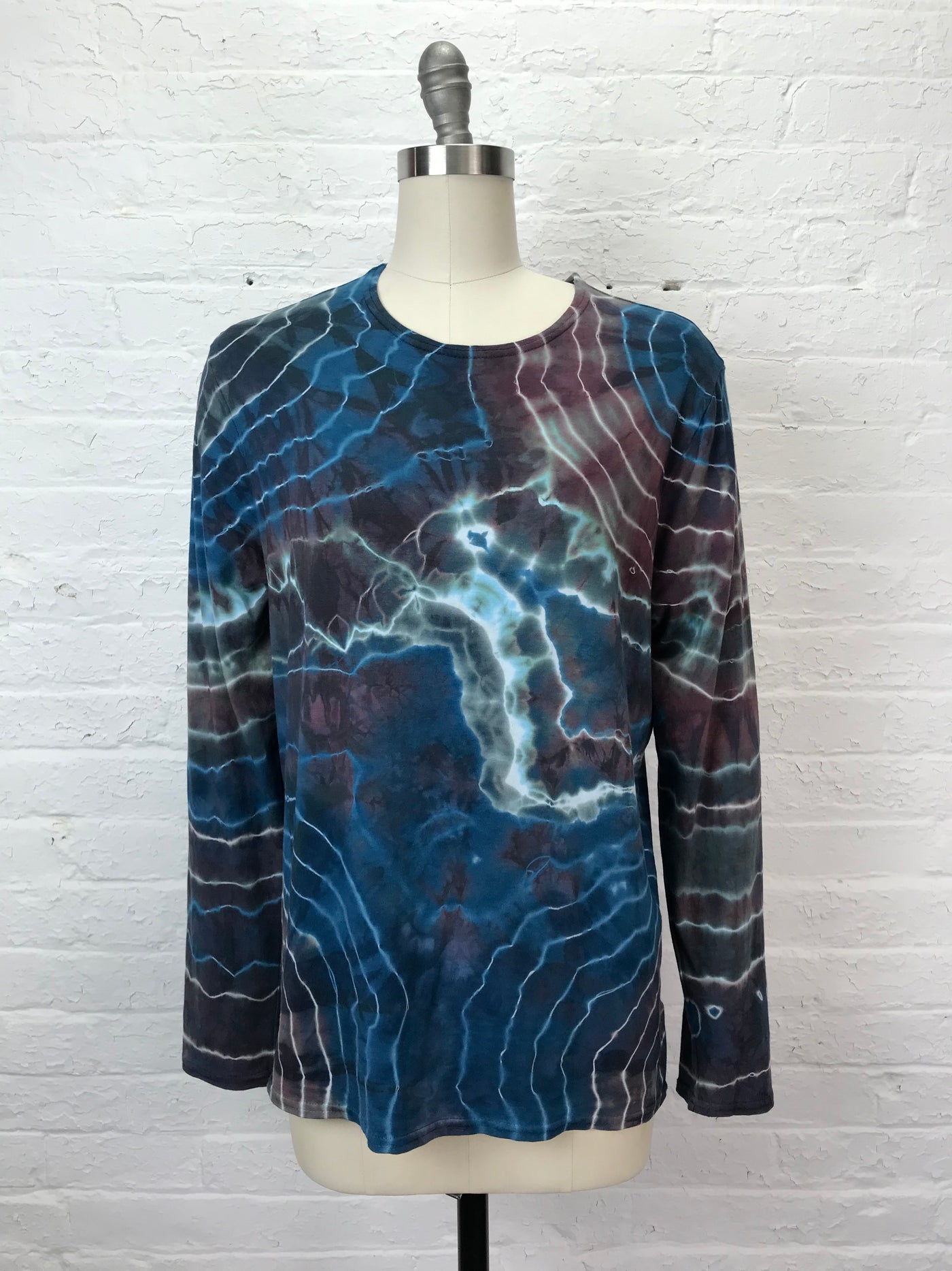 Matthew Long Sleeve Shirt in Slate Geode - Large