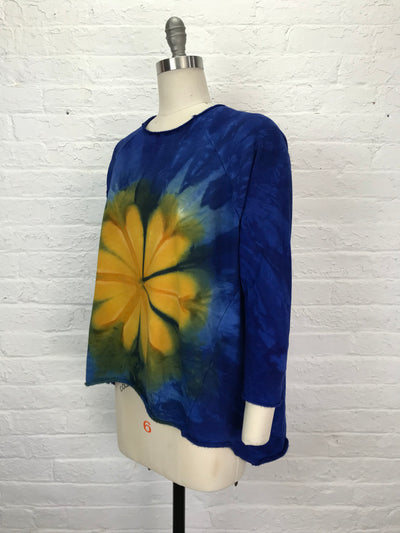 Fleece Raglan Sweatshirt in Marsh Marigold