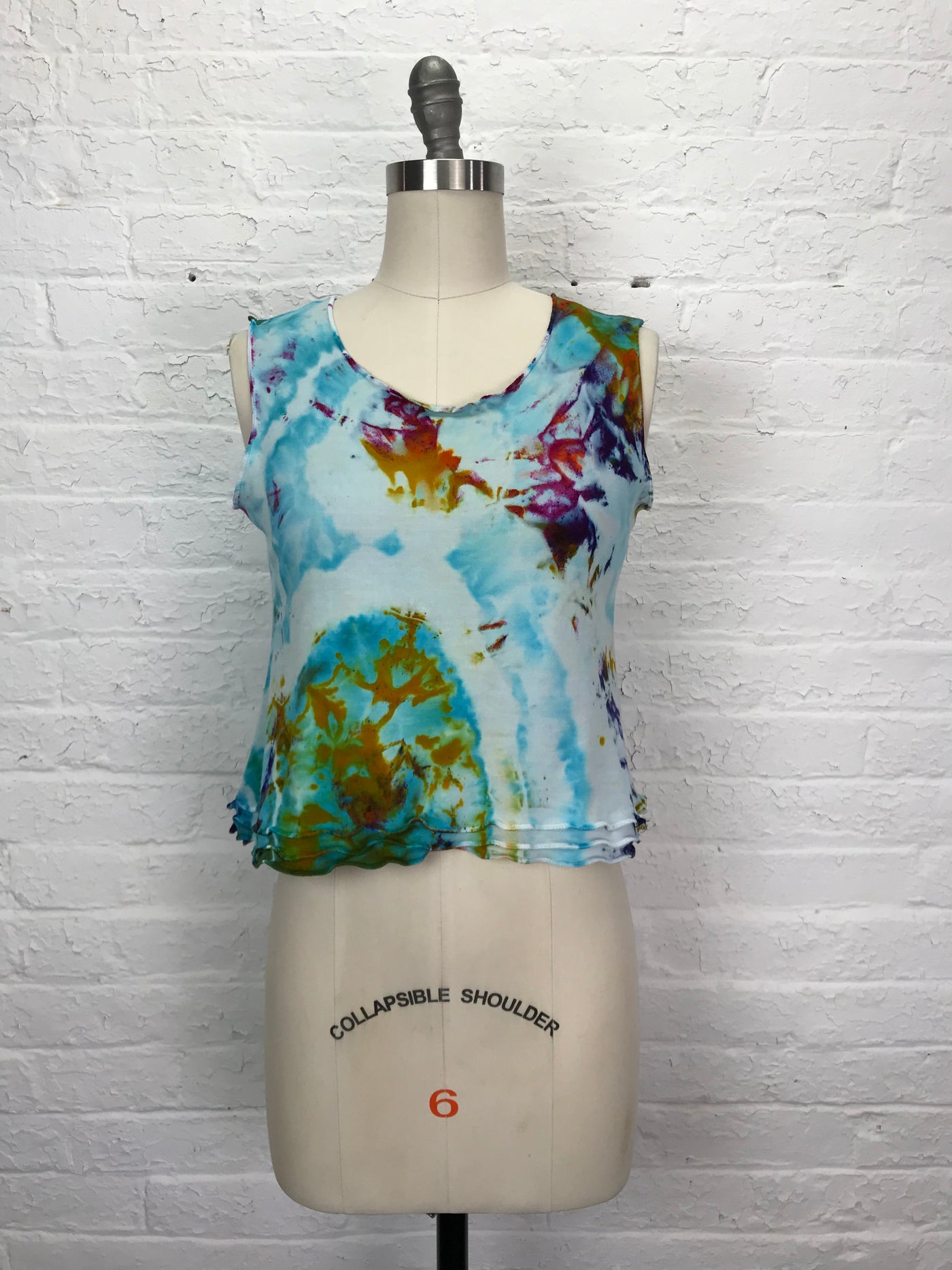 Eileen Tank Top in Flower and Water - Small