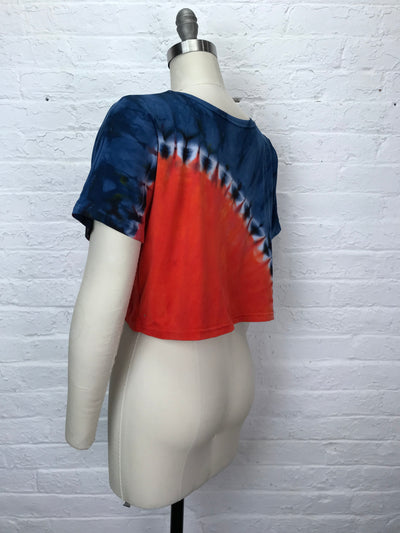 Astrid Crop Top in Seventies Sunset - One Size