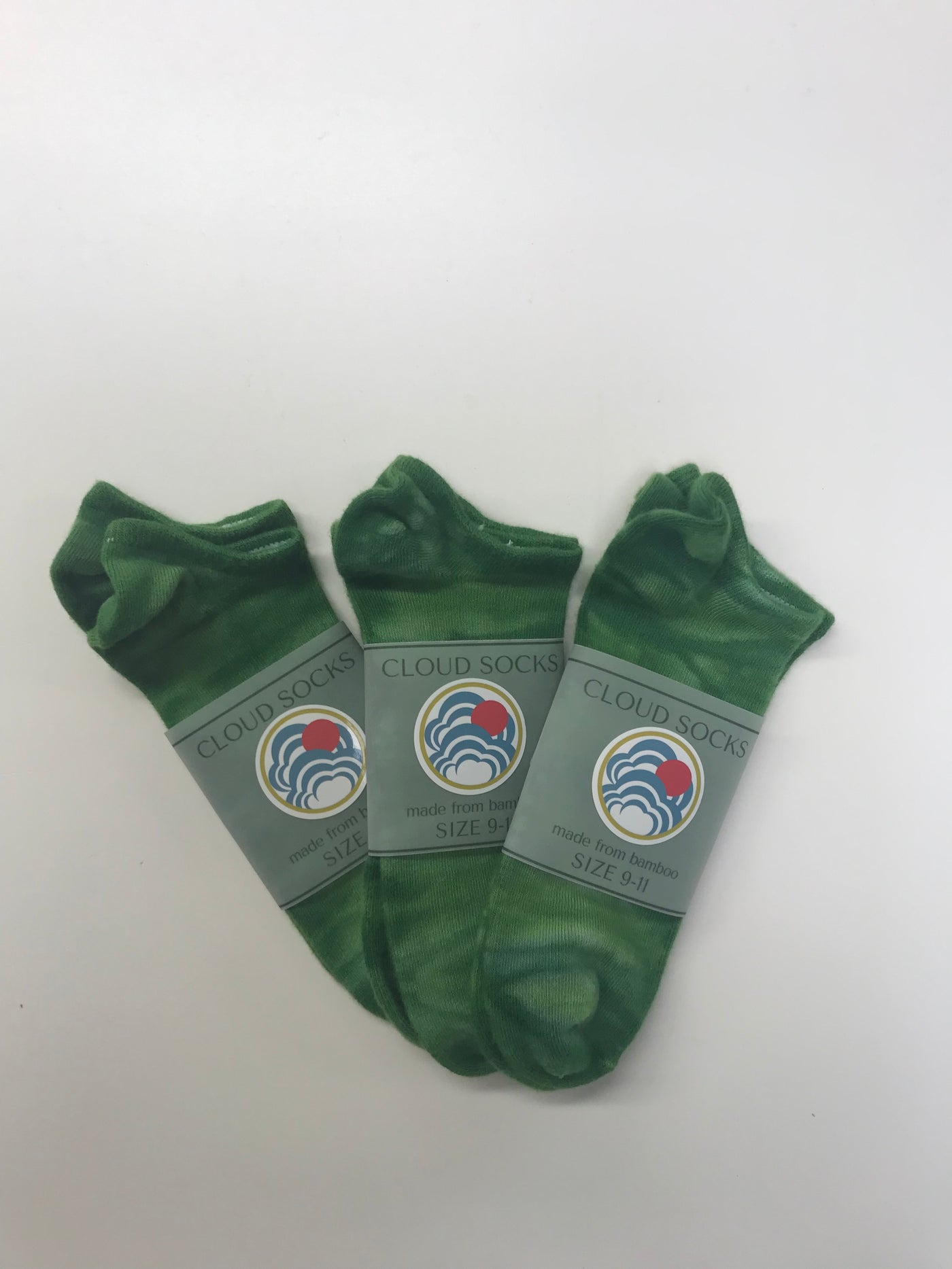 Bamboo Footie Socks in Fairway Green