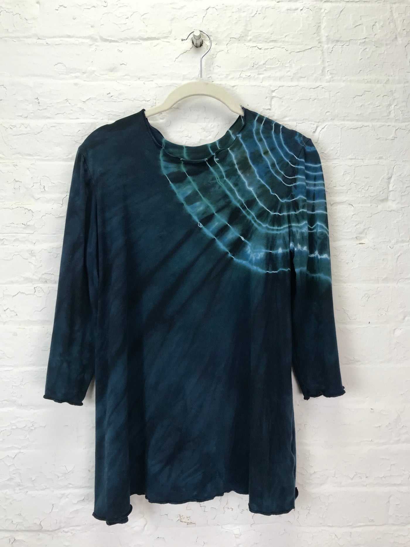 Jane 3/4 Sleeve Top in Malachite Geode