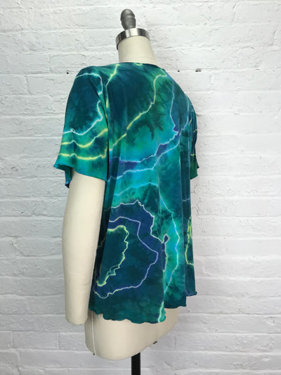 Juni Short Sleeve Shirt in Ocean Geode