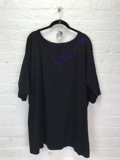 Grace Tunic in Electric Violet Hieroglyph