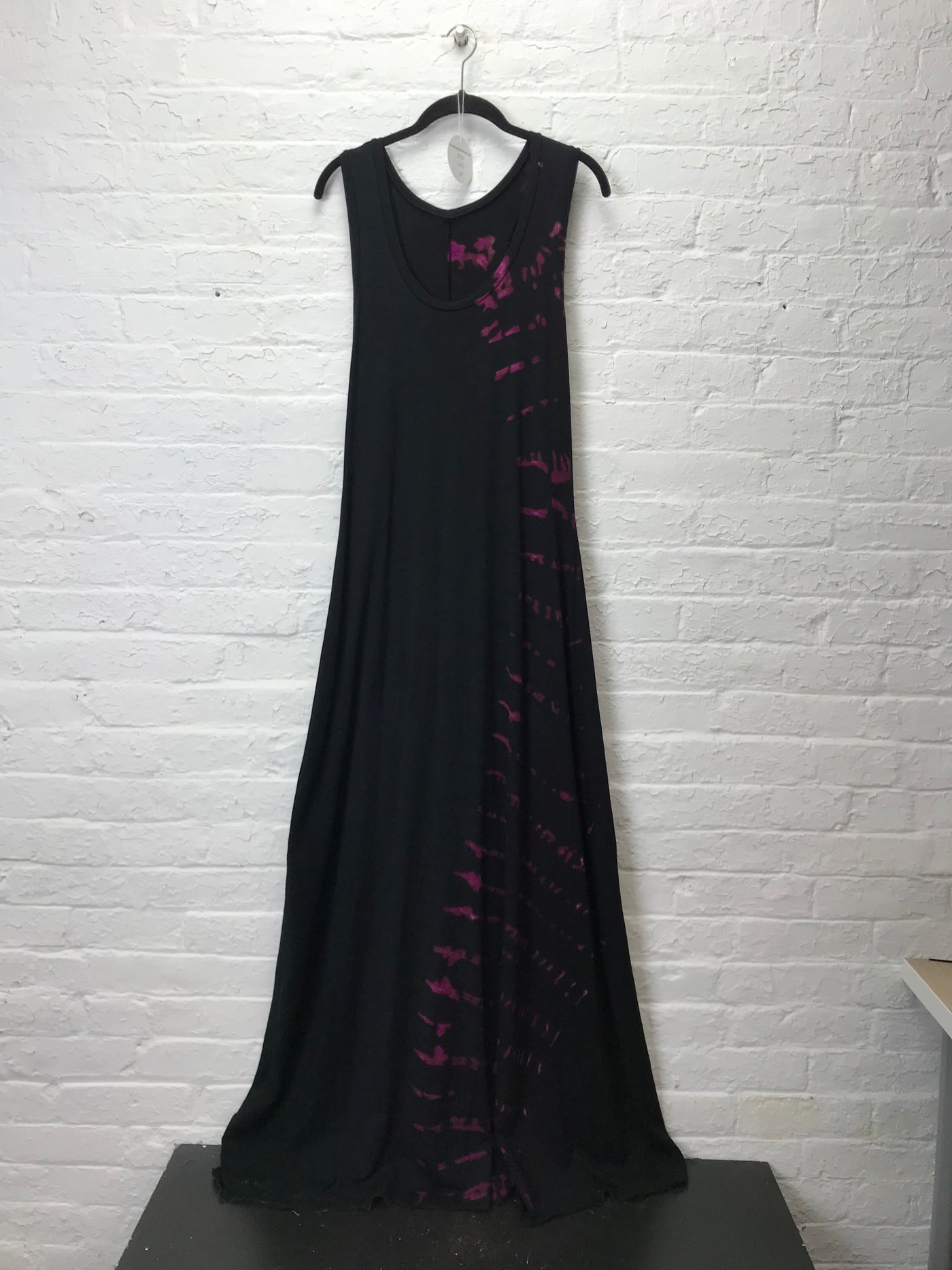 Roxy Racerback Maxi Tank Dress in Winterberry Yin Yang Hieroglyphics