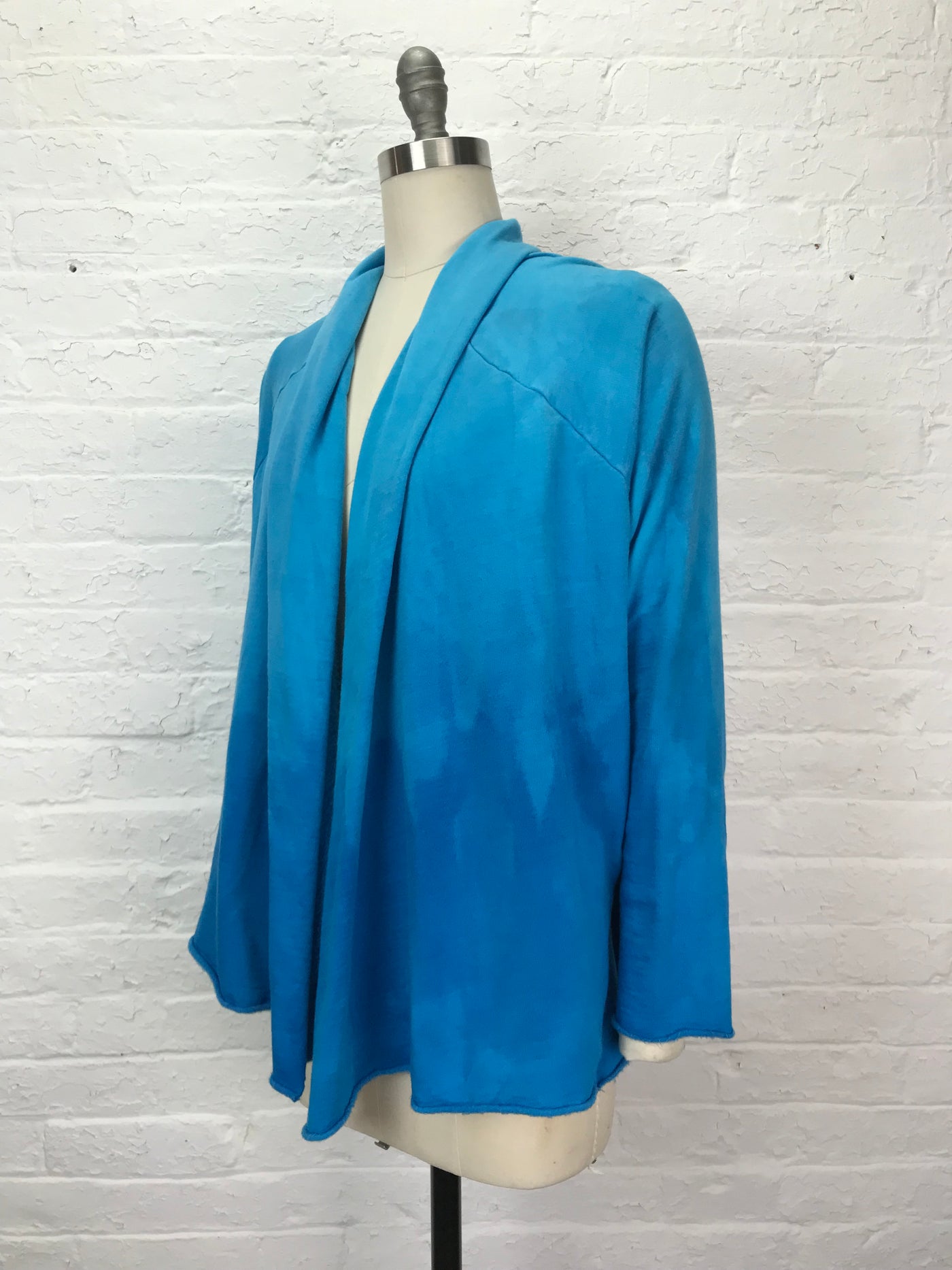 Hayley Fleece Swing Jacket with Pockets in Azure Waters - One Size