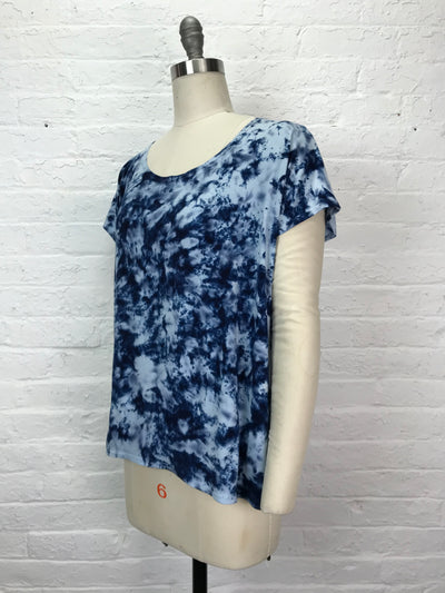 Elsie Top in Electric Denim Sparkle