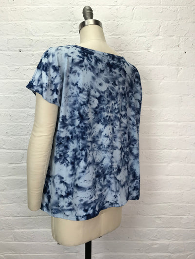 Elsie Top in Electric Denim Sparkle