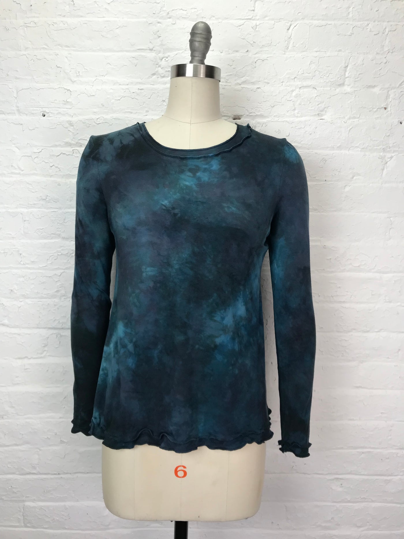 Isabella Long Sleeve Top in Midnight Fog