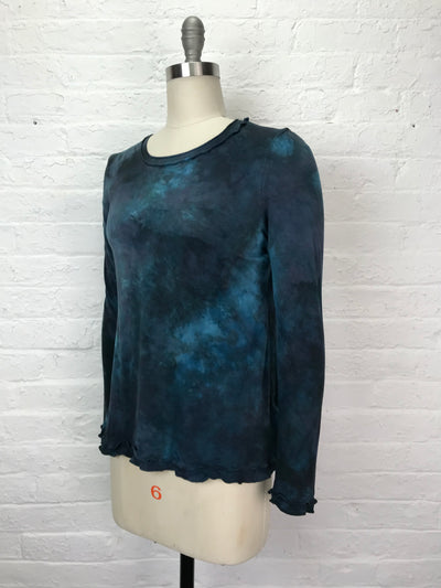 Isabella Long Sleeve Top in Midnight Fog