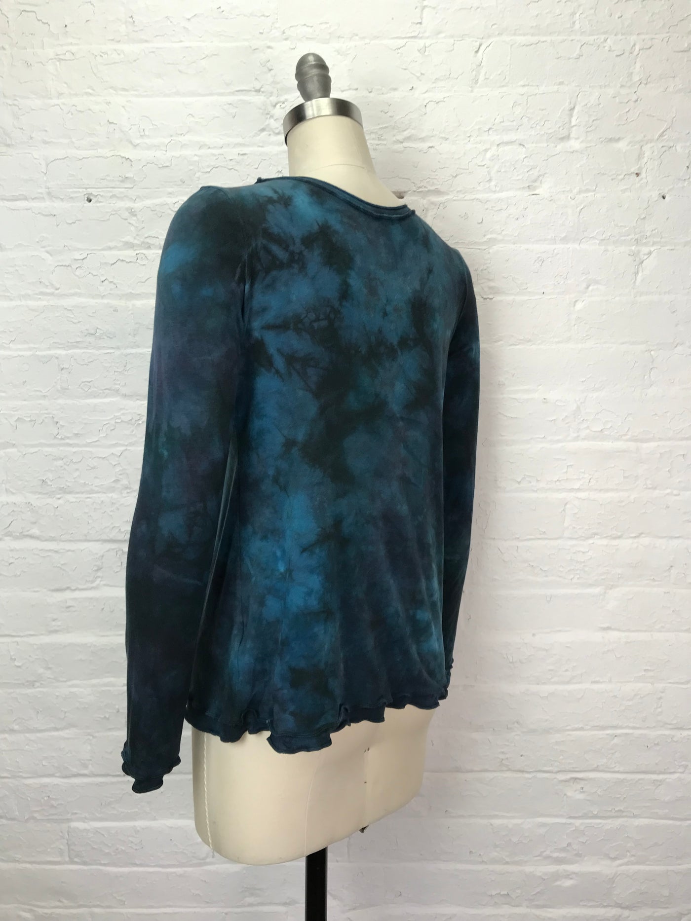 Isabella Long Sleeve Top in Midnight Fog