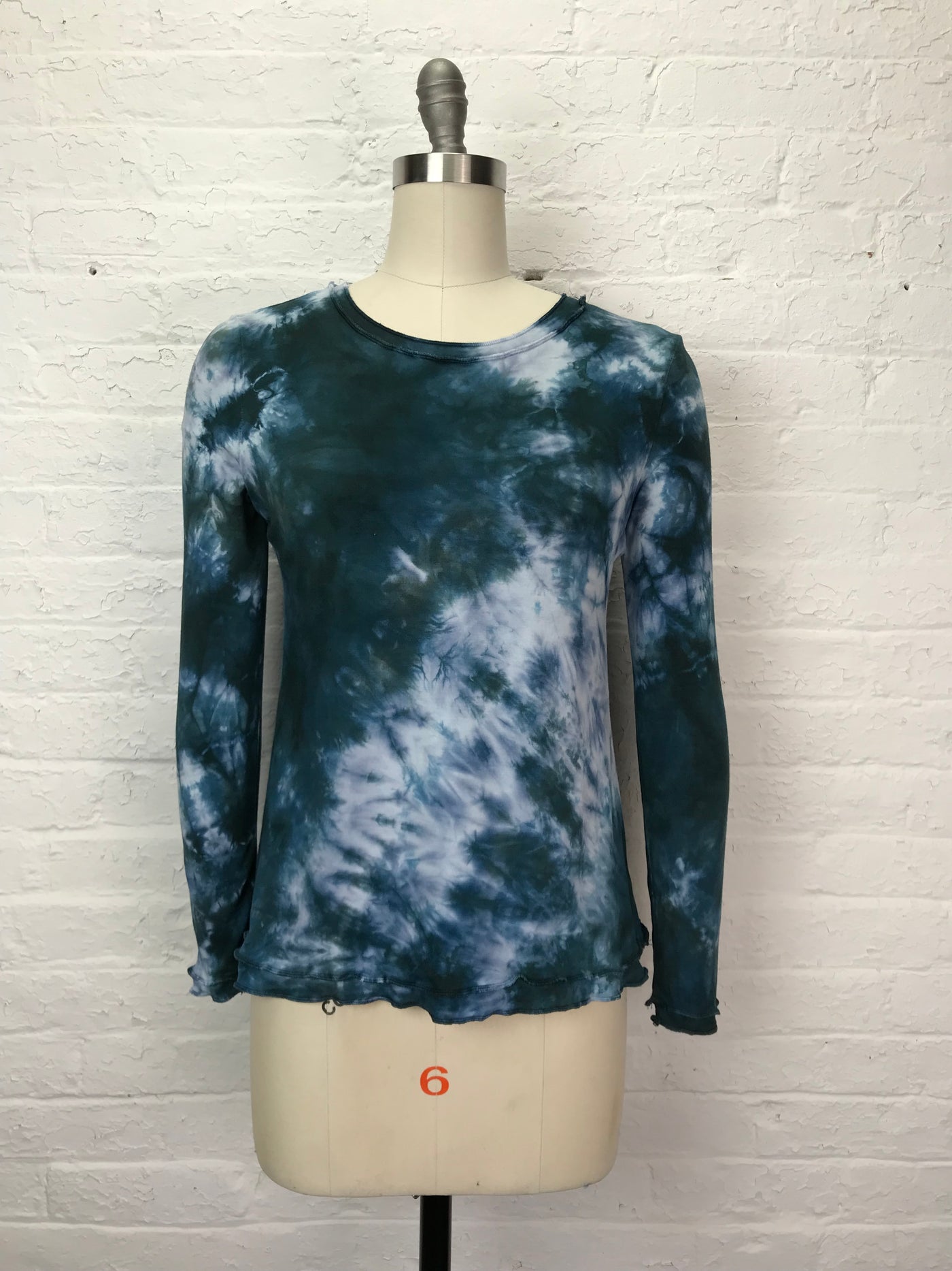 Isabella Long Sleeve Top in Stormy Seas