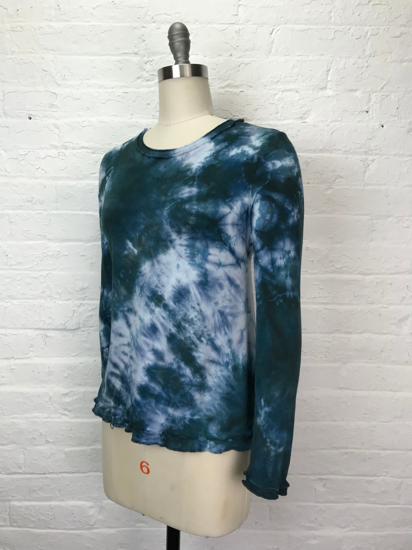 Isabella Long Sleeve Top in Stormy Seas