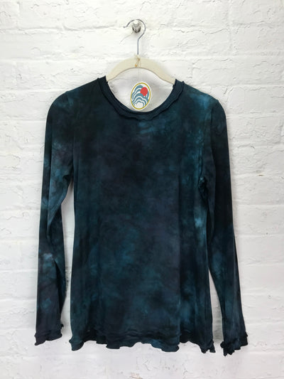 Isabella Long Sleeve Top in Midnight Fog