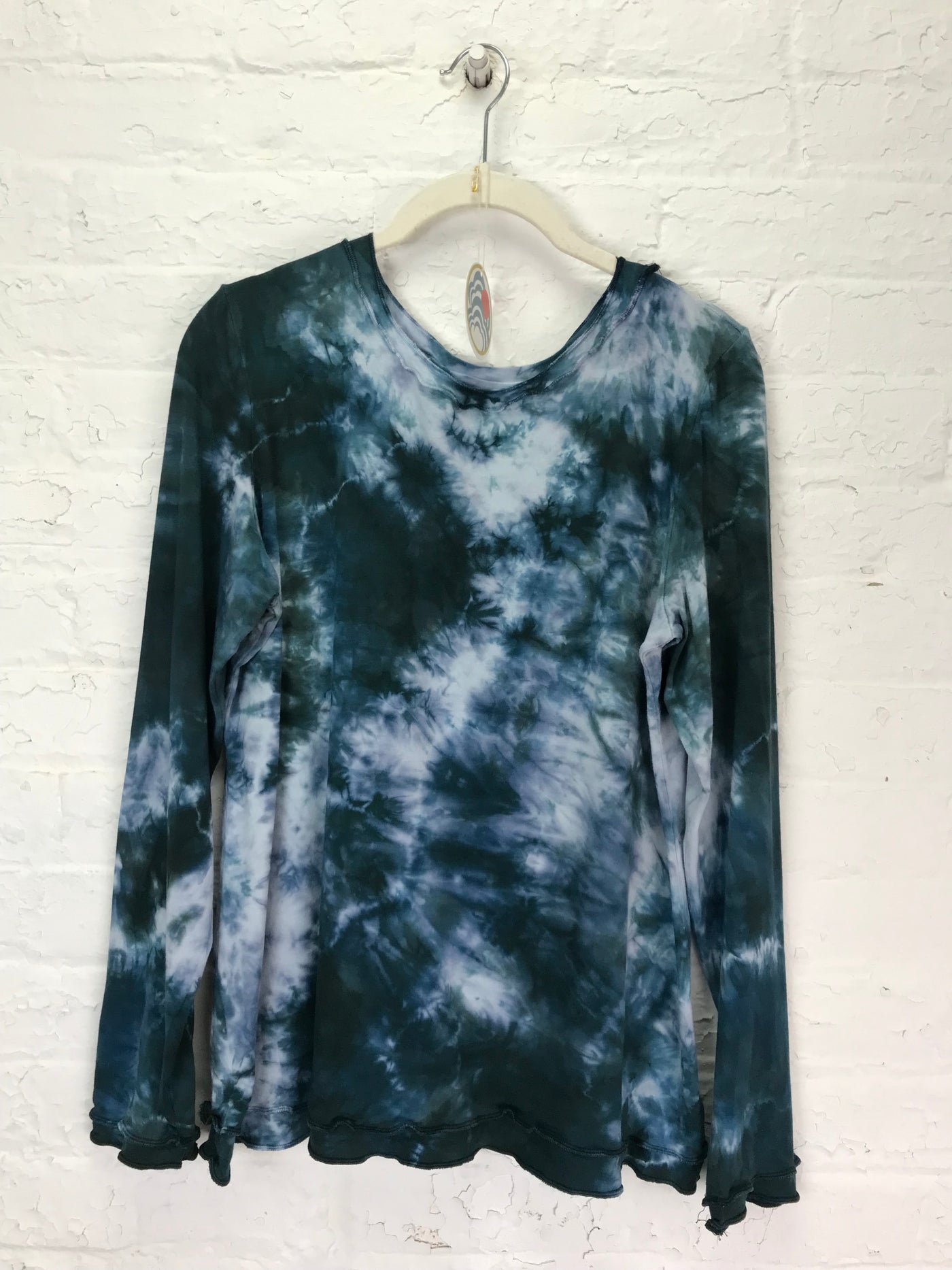 Isabella Long Sleeve Top in Stormy Seas