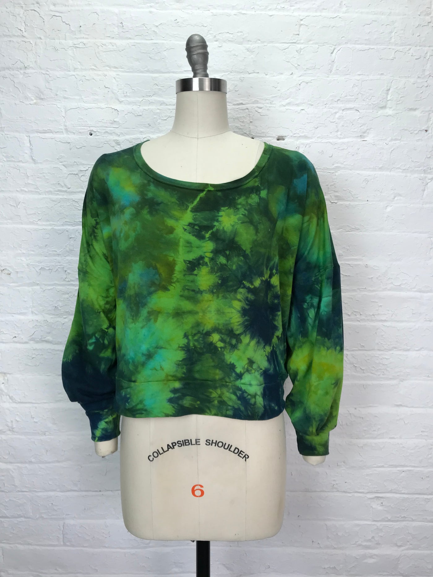 Daphne Poet Sleeve Top in Ziplining through the Rainforest - One Size