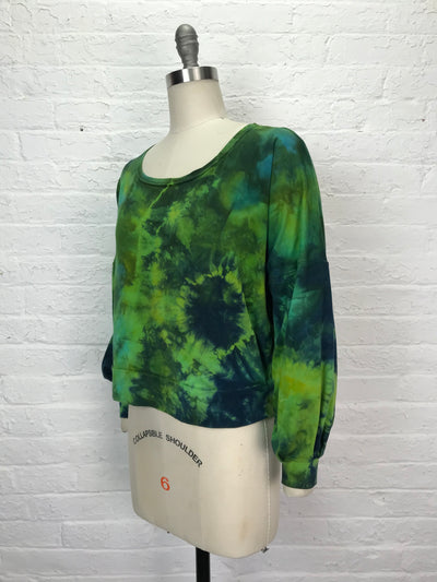 Daphne Poet Sleeve Top in Ziplining through the Rainforest - One Size