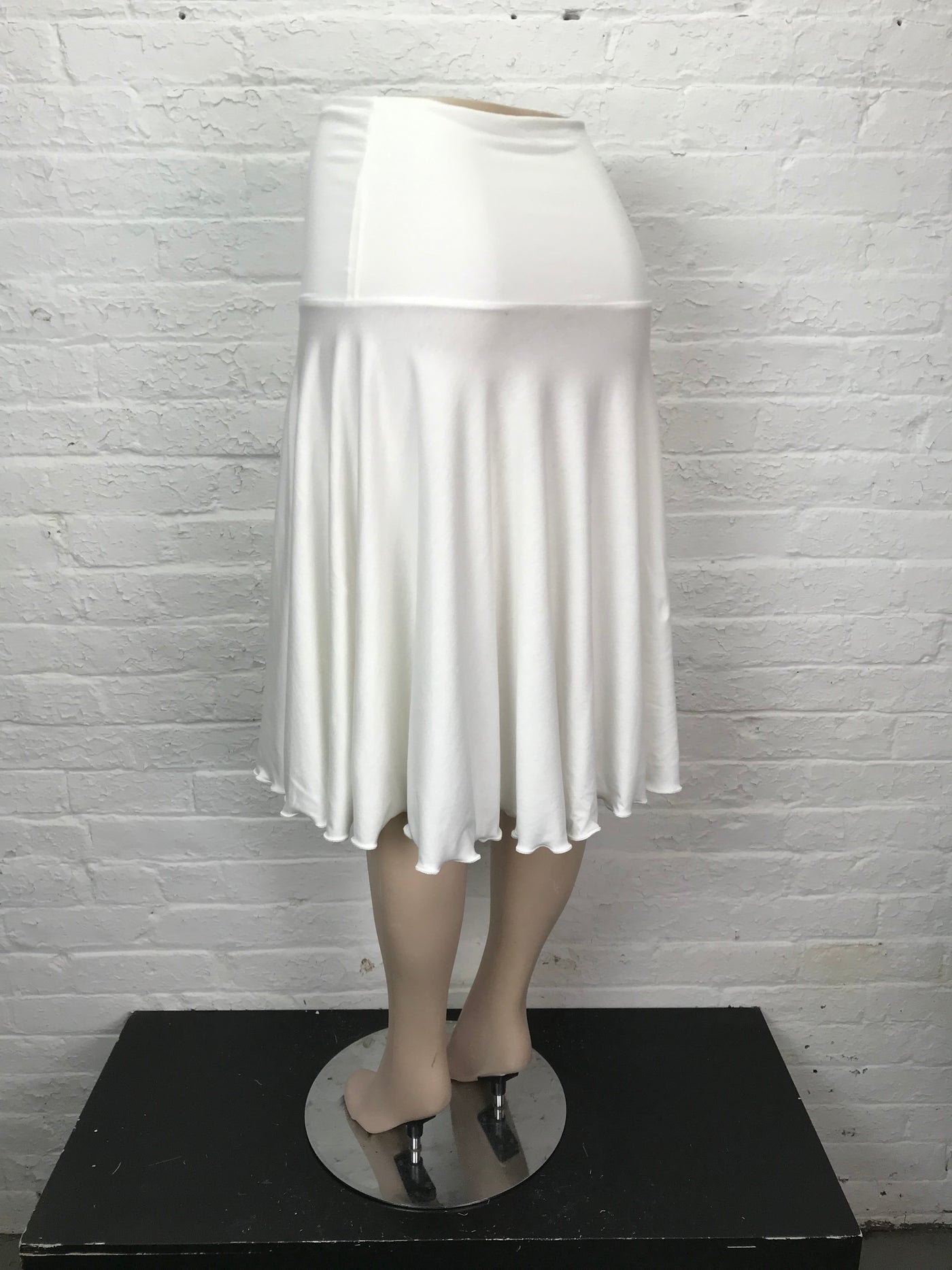 Ruffle Circle Skirt in Blank Slate - Medium