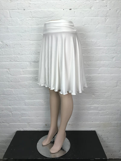 Ruffle Circle Skirt in Blank Slate - Medium