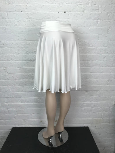 Ruffle Circle Skirt in Blank Slate - Medium