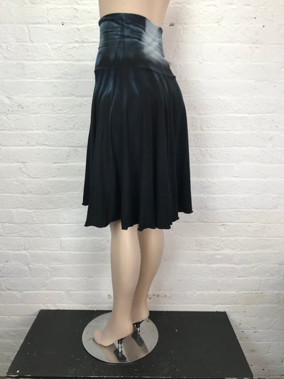 Ruffle Circle Skirt in Charcoal Ombre - Medium