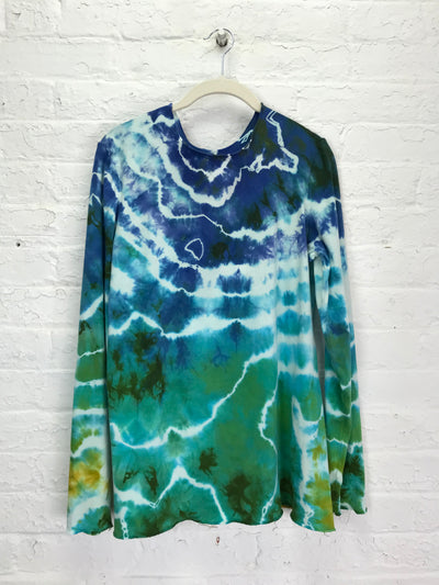 Jane Long Sleeve Top in Ocean Geode