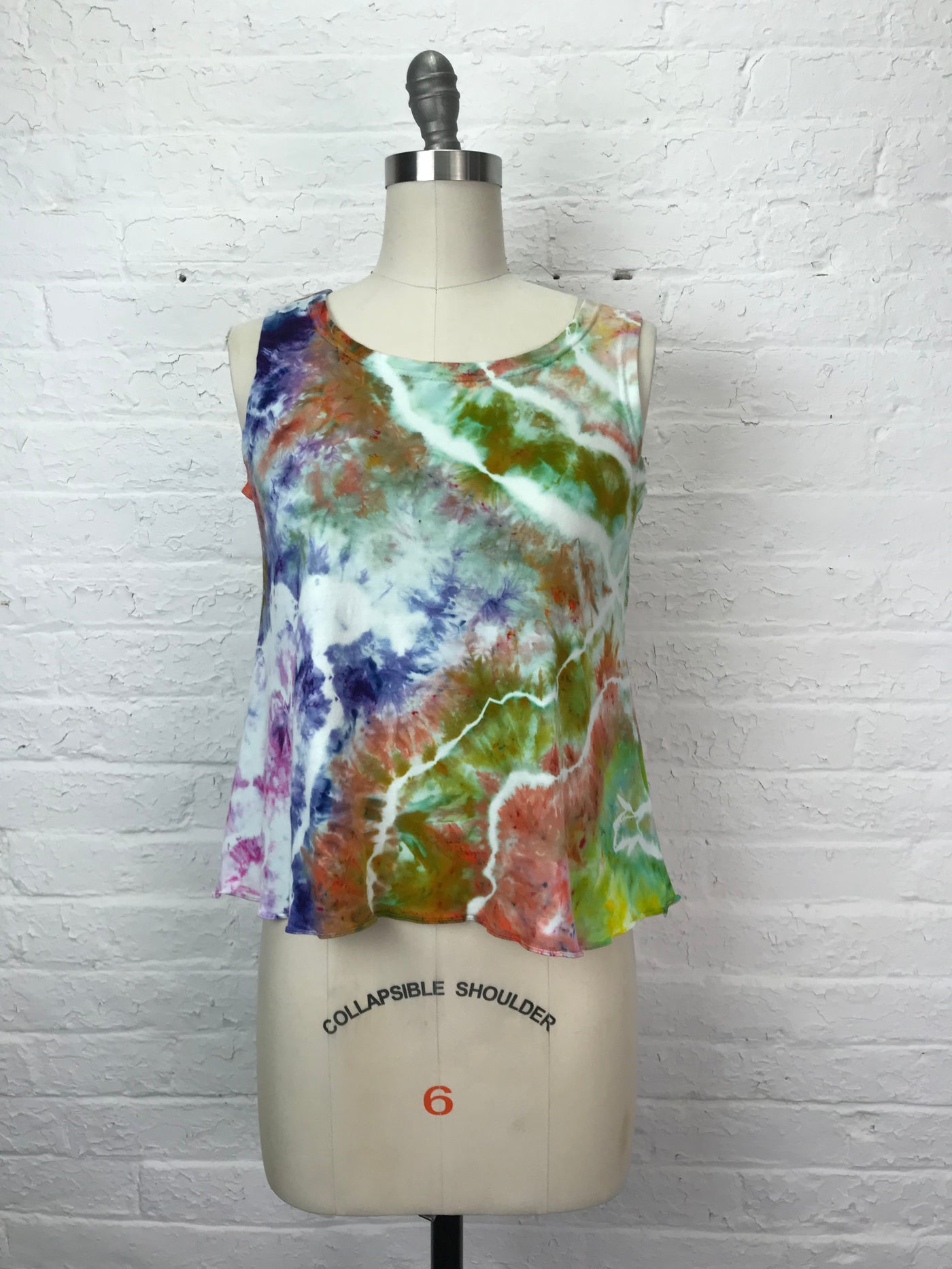 Eileen Tank Top in Spring Tulips  - Medium