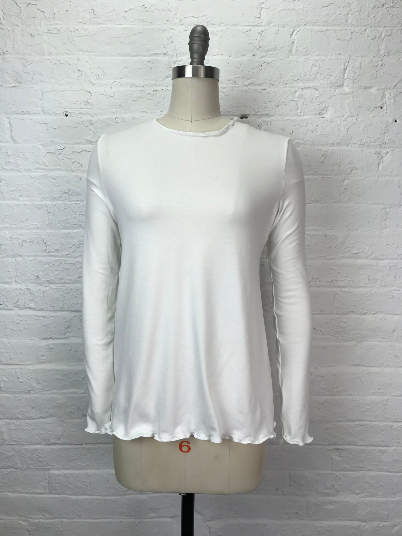 Jane Long Sleeve Top in Blank Slate