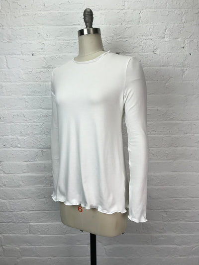 Jane Long Sleeve Top in Blank Slate