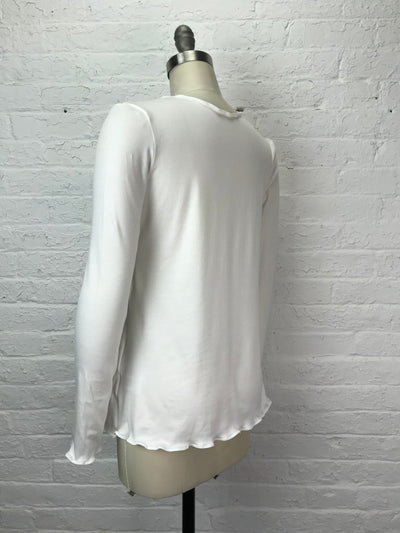 Jane Long Sleeve Top in Blank Slate