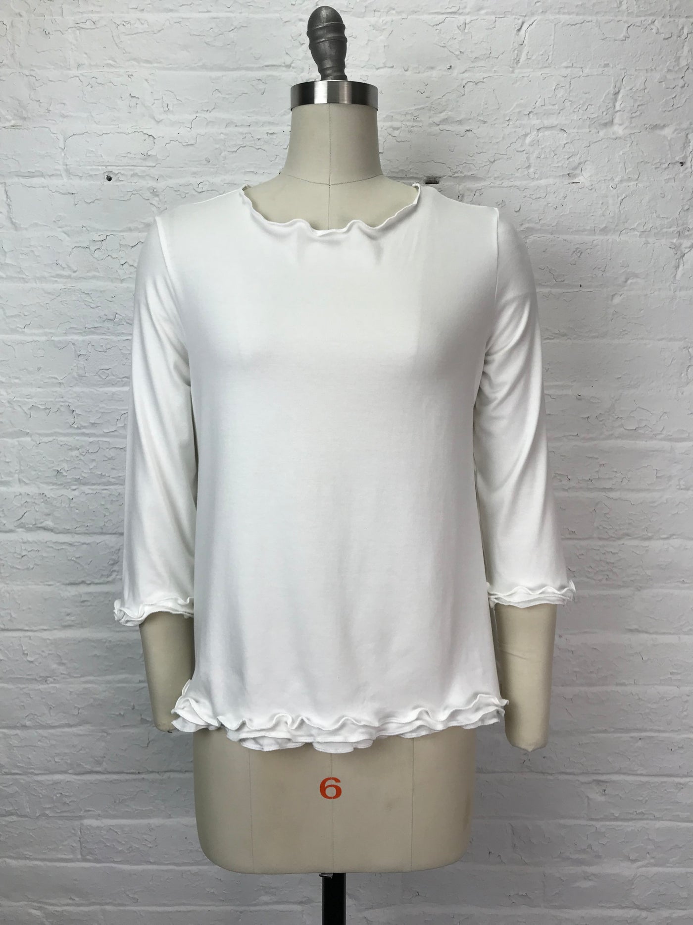 Roselle Top in Blank Slate