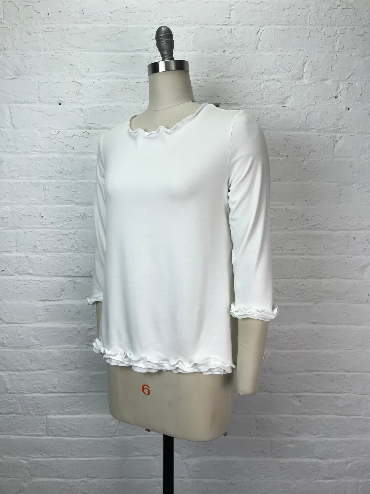 Roselle Top in Blank Slate