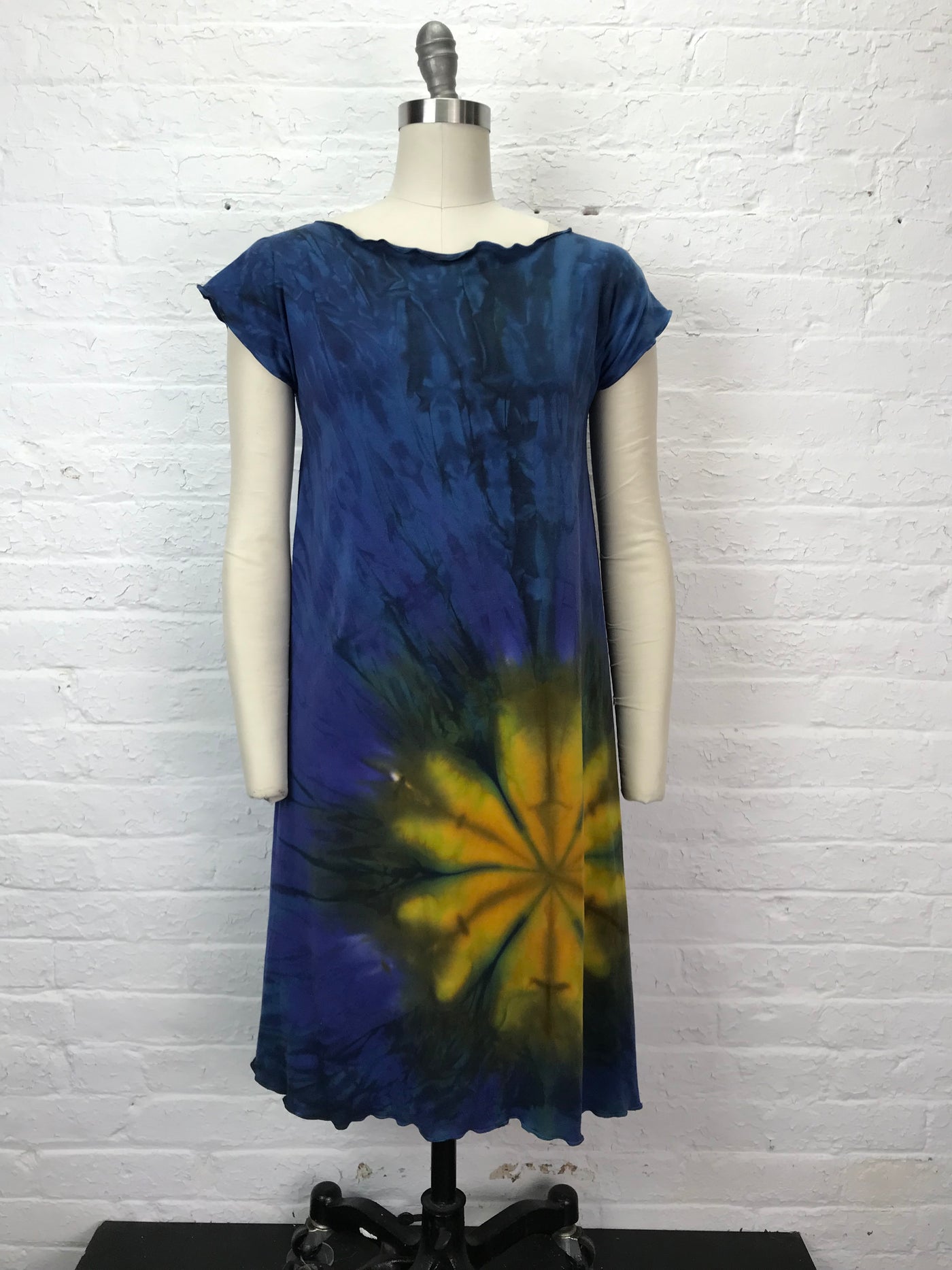 Catherine Sun Dress in Marsh Marigold - Medium