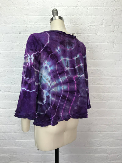 Suzie Bell Sleeve Top in Purple Geode