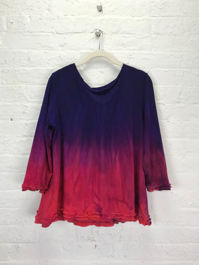 Roselle Top in Sunset Glow