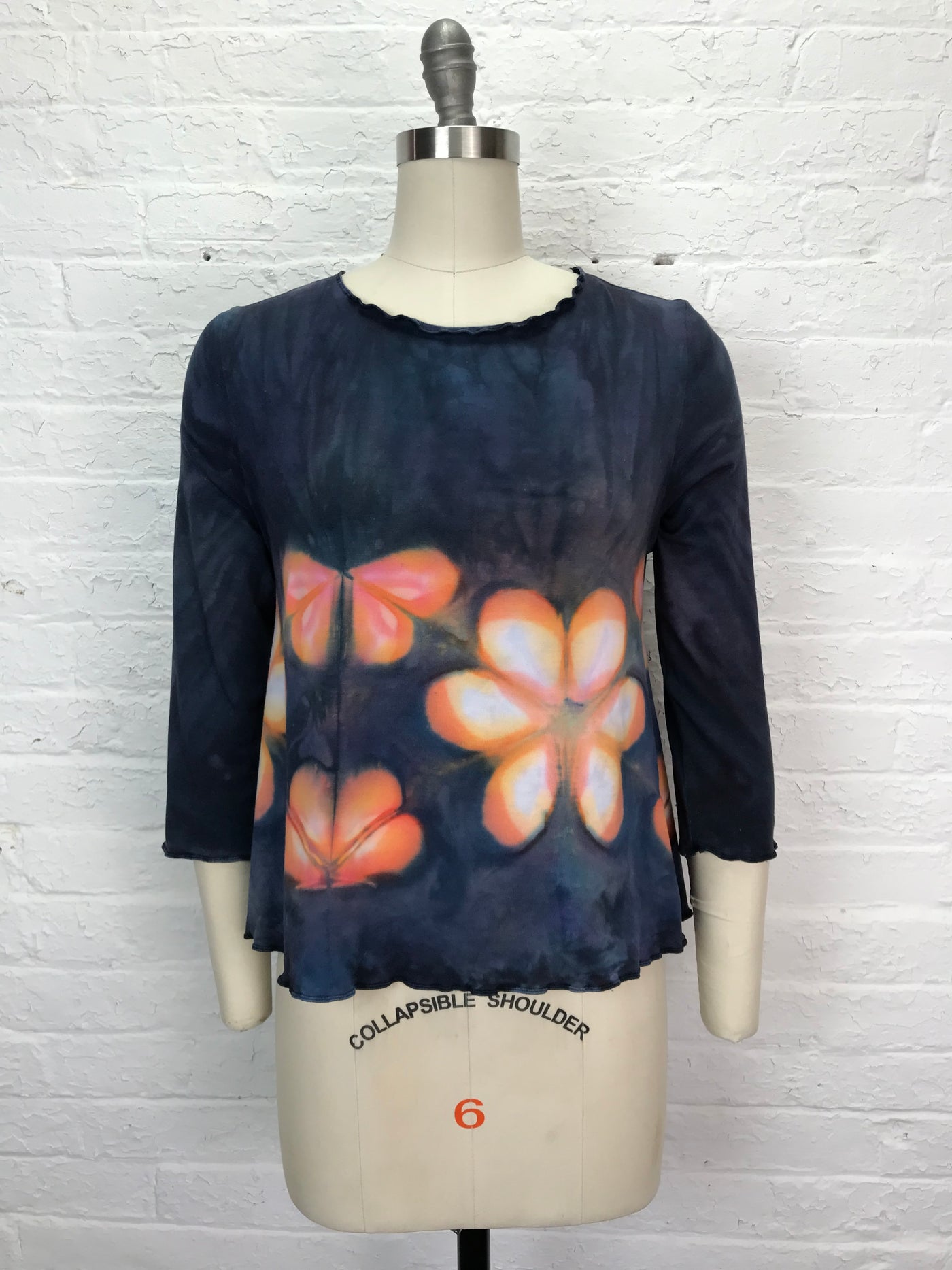 Suzie 3/4 Sleeve Top in Butterflies
