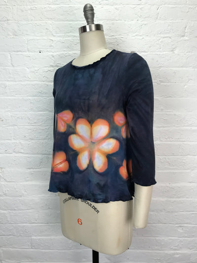 Suzie 3/4 Sleeve Top in Butterflies