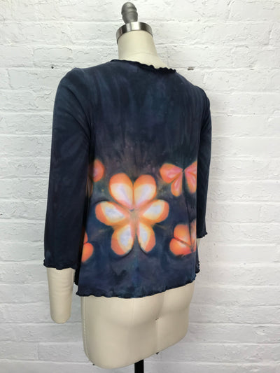 Suzie 3/4 Sleeve Top in Butterflies