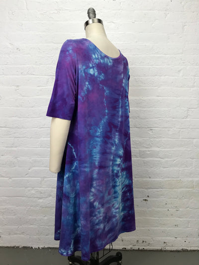 LUCILLE DRESS in Neon Purple Tangle