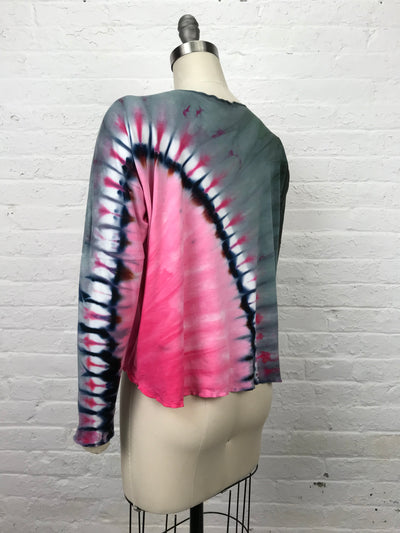 Juni Long Sleeve Top in Pink Sun - One size