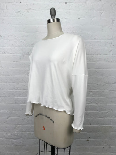 Juni Long Sleeve Top in Natural Bamboo - One size