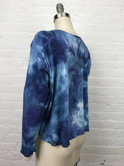 Juni Long Sleeve Top in Summer Storm Clouds - One size