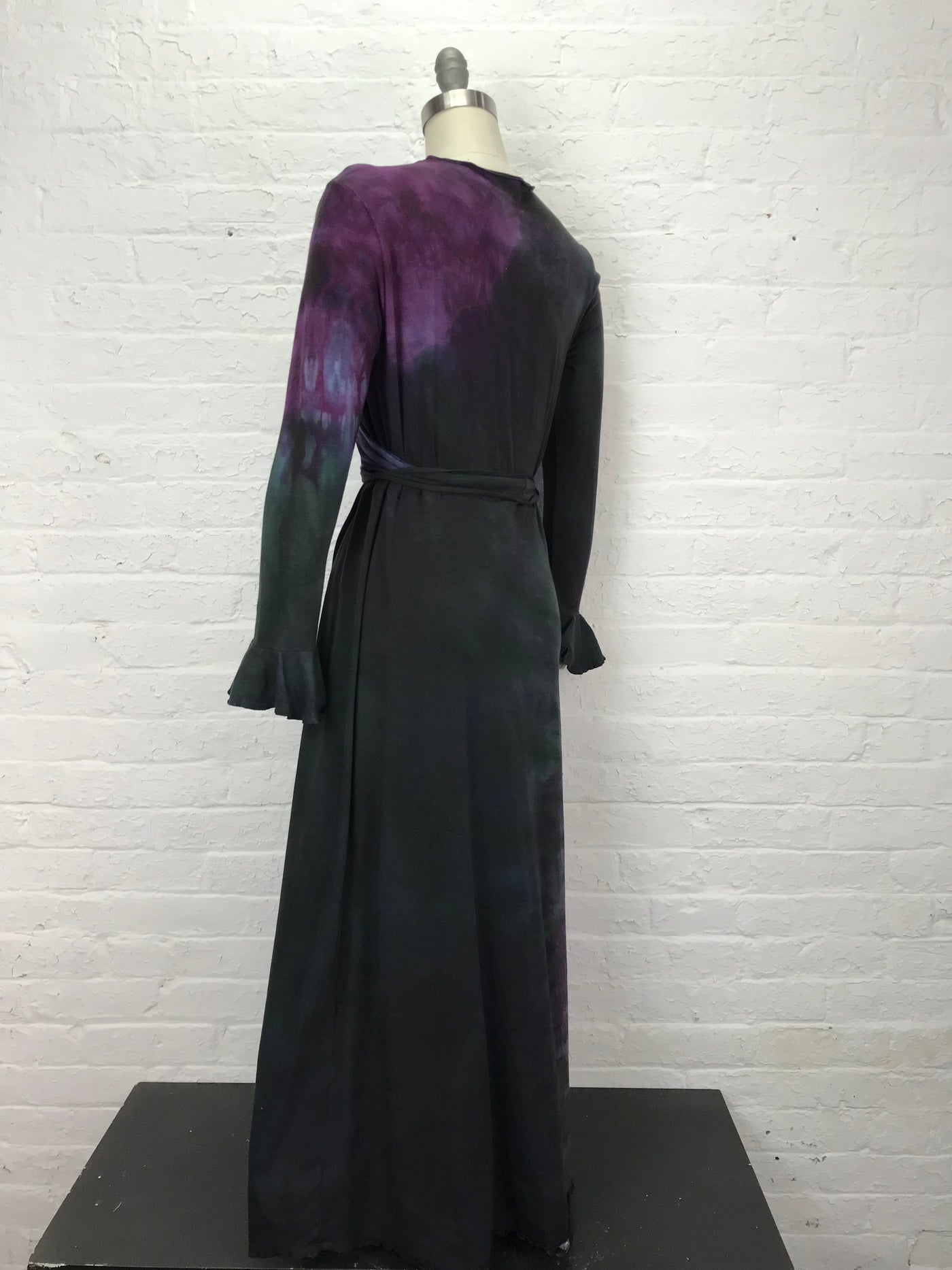 Flamenco Wrap Maxi Dress in I Dream In Purple - Medium