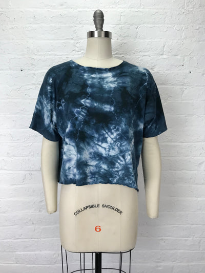 Juni Short Sleeve Top in Stormy Tangle