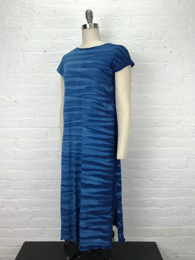 Catherine Midi Dress in Blue Sky Strata - Medium