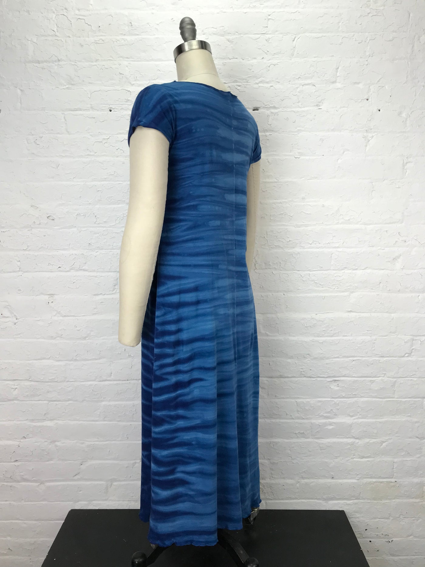 Catherine Midi Dress in Blue Sky Strata - Medium