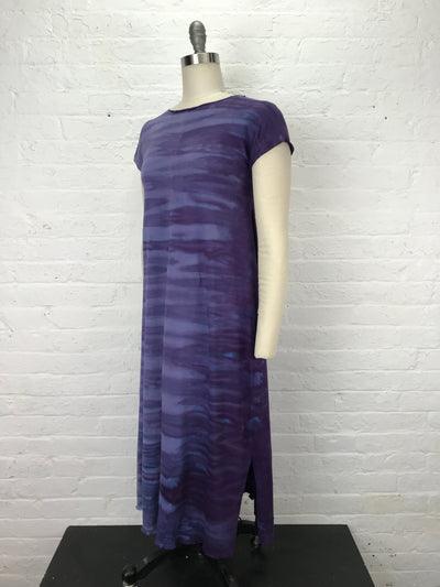 Catherine Midi Dress in Grape Strata - Medium