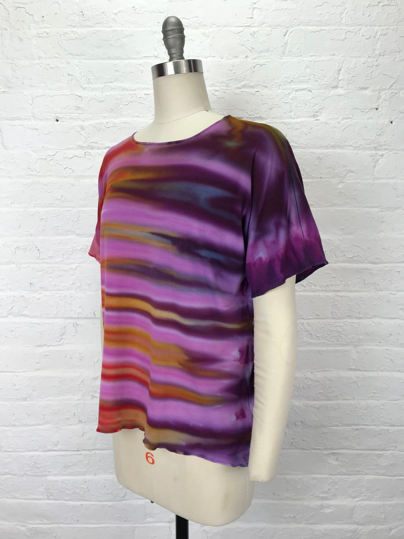 Juni Short Sleeve Shirt in Neon Fruit Stripe - One size