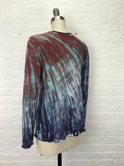 Jane Long Sleeve Top in Dew Drops at Dawn
